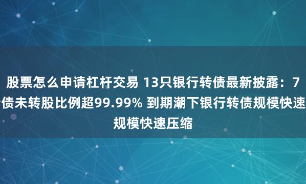 股票怎么申请杠杆交易 13只银行转债最新披露：7只转债未转股比例超99.99% 到期潮下银行转债规模快速压缩